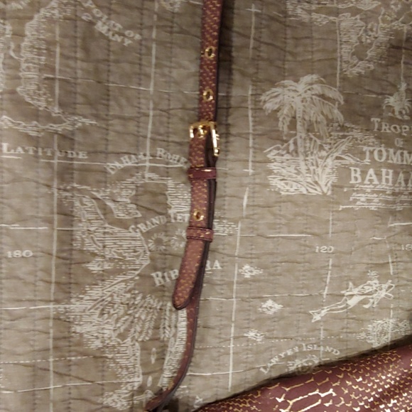 Aimee Kestenberg NWOT Mauve Leather W/ Gold Snake - Picture 7 of 7